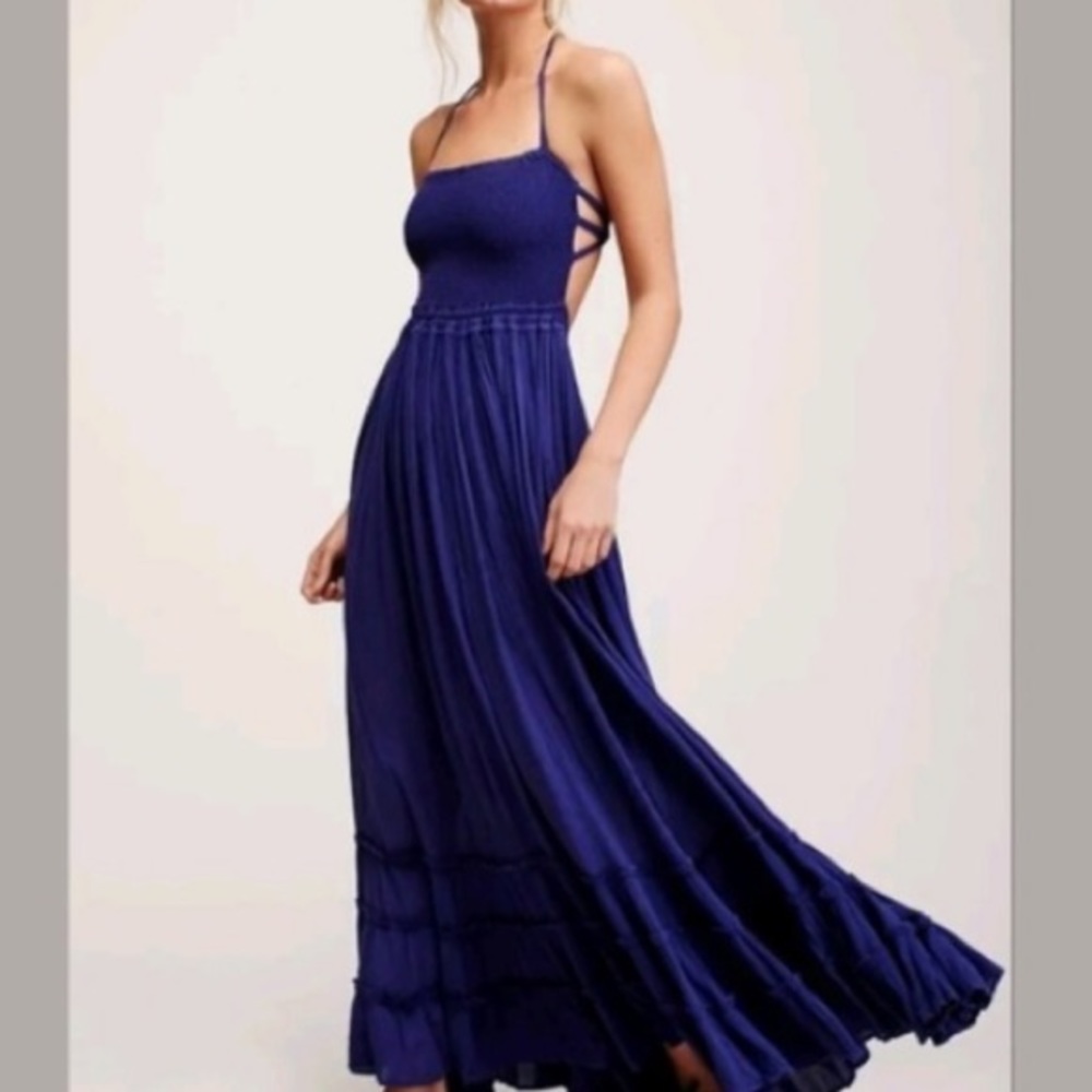 Free people extra tropical dress in dusk - Picture 3 of 4